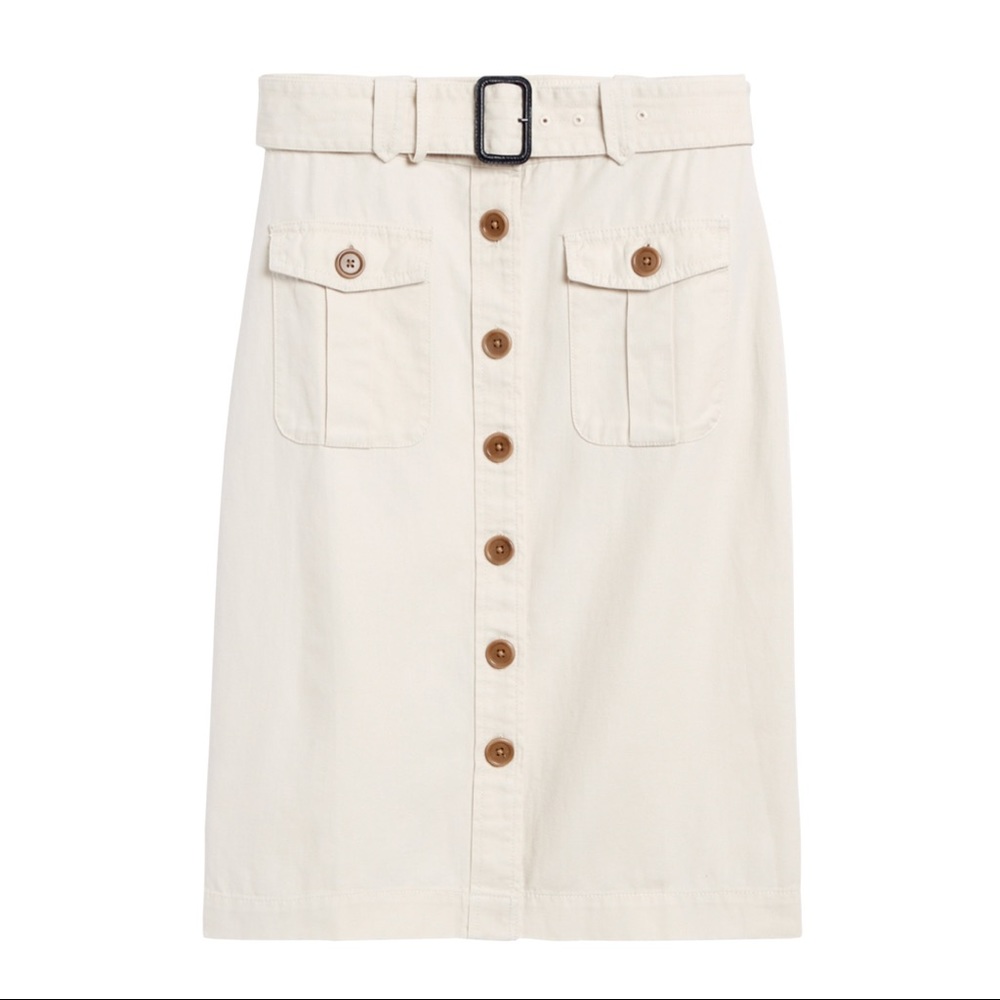 NWT Banana Republic • Cotton-Linen Skirt